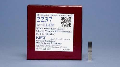 SRM 2237 小型化低能量夏比V型缺口RHS标准品