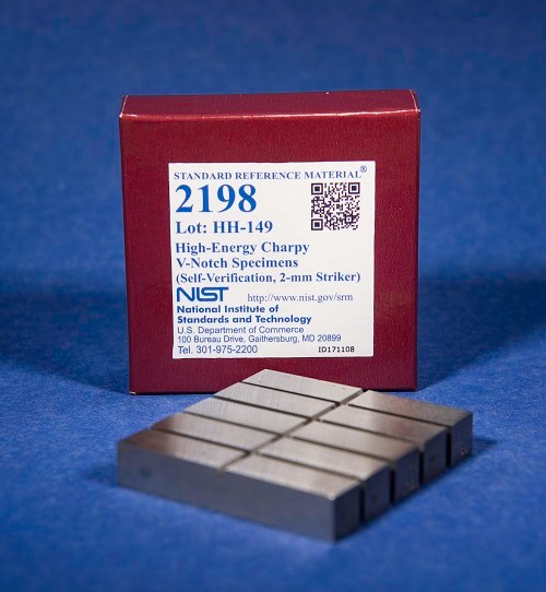 SRM 2198  高能Charpy V-缺口标本标准品(自验证，2毫米射手)
