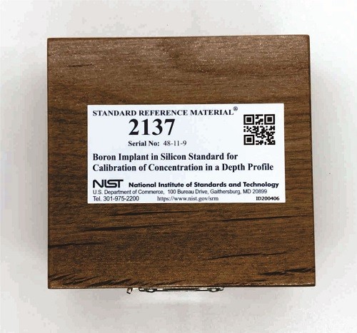 SRM 2137 硅中硼植入深度剖面浓度标准品