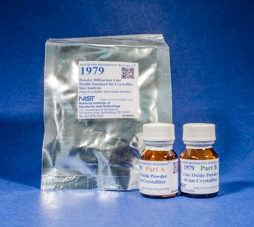 SRM 1979  粒度分析用粉末衍射线轮廓标准品(纳米晶氧化锌粉)标准品